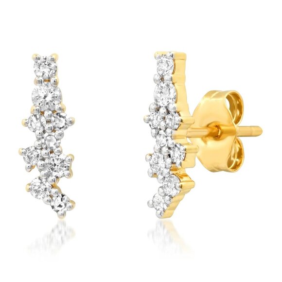 Diamond Sunburst Studs Regular price$1,850.00 - Picture 3 of 4